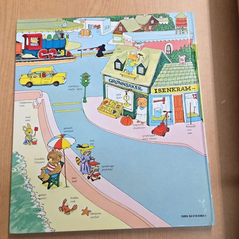 Min Forste Ordbok by Richard Scarry Best Wordbook Ever Vtg Norwegian Plus Extras